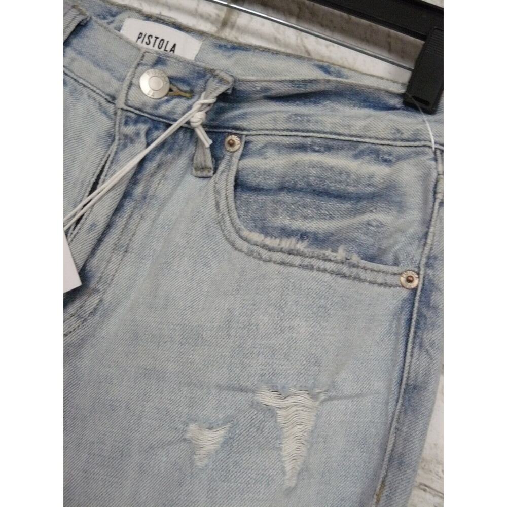 $138 Pistola Presley High Rise Relaxed Roller Jeans in By My Side 24 NEW - Picture 6 of 9